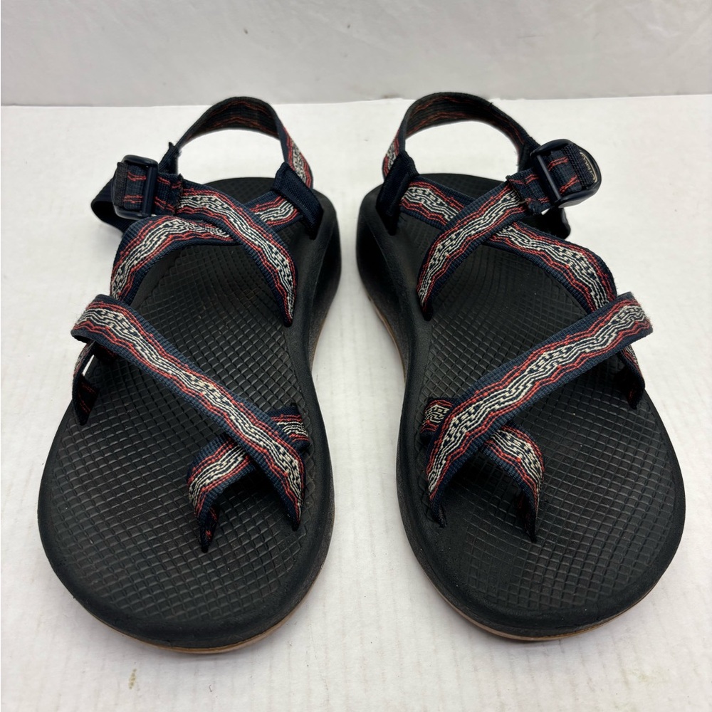 Chaco Strappy Sport Sandals with Red Accent - Men’s sz 8, box 24